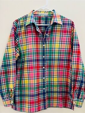 Foxcroft Exclusive For Nordstrom Wrinkle Free Women’s Button-Down Shirt -Size 10